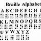 Printable Braille Alphabet