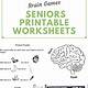 Printable Brain Games For Seniors Free