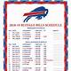 Printable Buffalo Bills Schedule