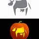 Printable Cow Pumpkin Stencil