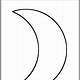Printable Crescent Moon
