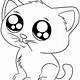 Printable Cute Cat Coloring Pages