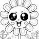 Printable Cute Flower Coloring Pages