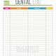 Printable Dental Lab Case Log Sheet