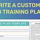 Printable Dog Training Plan Template