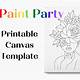 Printable Easy Paint And Sip Templates