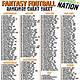 Printable Fantasy Football Draft Rankings