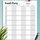 Printable Food Journal Free