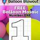 Printable Free Balloon Mosaic Template