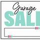 Printable Garage Sale Sign Template