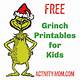 Printable Grinch Activities