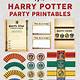 Printable Harry Potter Party