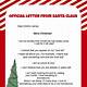 Printable Letters From Santa Free