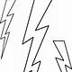 Printable Lightning Bolt Stencil