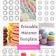 Printable Macaron Template