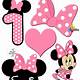 Printable Minnie Mouse Cake Topper Template