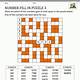 Printable Number Crossword Puzzles