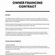 Printable Owner Financing Contract Template
