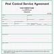 Printable Pest Control Service Agreement Template