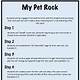 Printable Pet Rock Care Instructions