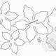 Printable Poinsettia Petal Template