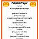 Printable Pumpkin Prayer