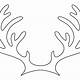 Printable Reindeer Antlers Template