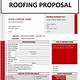 Printable Roofing Proposal Template