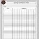 Printable Spelling Bee Score Sheet Template