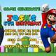 Printable Super Mario Invitations Template Free