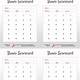 Printable Template Bunco Score Sheets