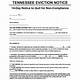 Printable Tennessee Eviction Notice