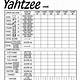Printable Yahtzee Score Sheets Free