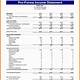 Pro Forma Income Statement Template Google Sheets