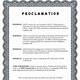 Proclamation Template Word