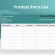 Product Pricing Template Excel