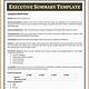 Project Executive Summary Template Word