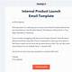 Project Rollout Email Template