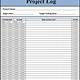 Project Time Log Template