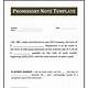 Promissory Note Agreement Template