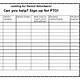 Pto Sign Up Sheet Template