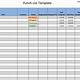 Punch List Template Excel