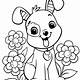 Puppy Coloring Page Free Printable