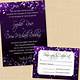 Purple Invitation Template Free