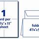 Quarter Fold Card Template Word