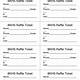 Raffle Ticket Template Word