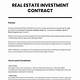 Real Estate Investment Contract Template