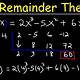 Remainder And Factor Theorem Calculator