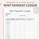 Rent Payment Ledger Template Free