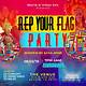 Rep Your Flag Party Flyer Template